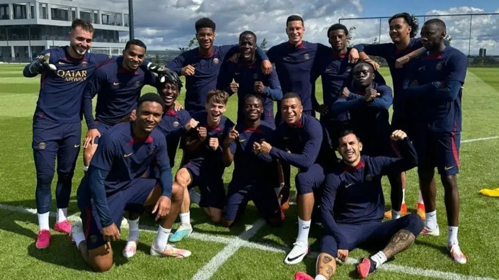 Frankreich Nationalmannschaft mit Mbappé