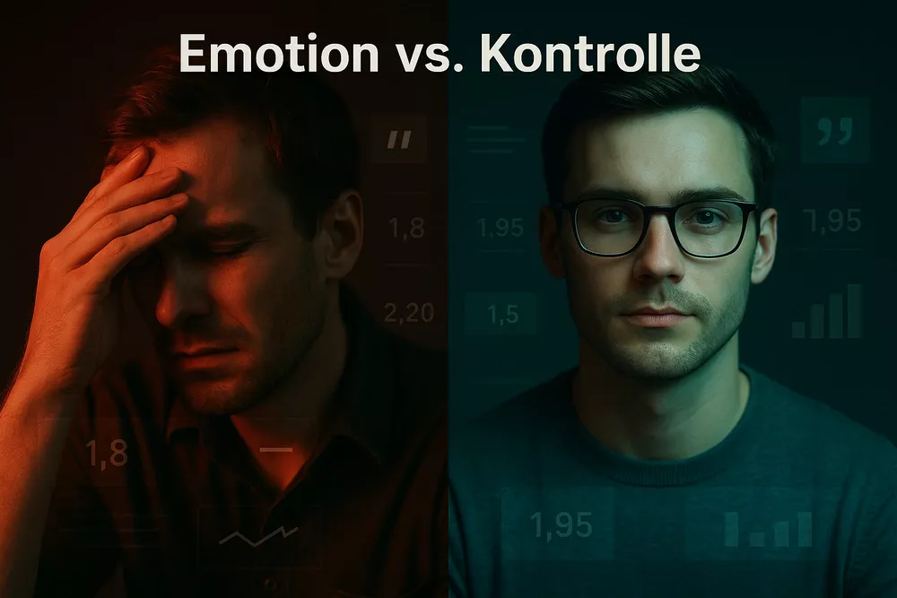 Kontrast zwischen emotionalem und rationalem Denken beim Live-Wetten