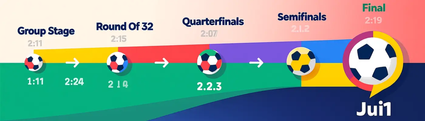 WM 2026 Spielplan Timeline
